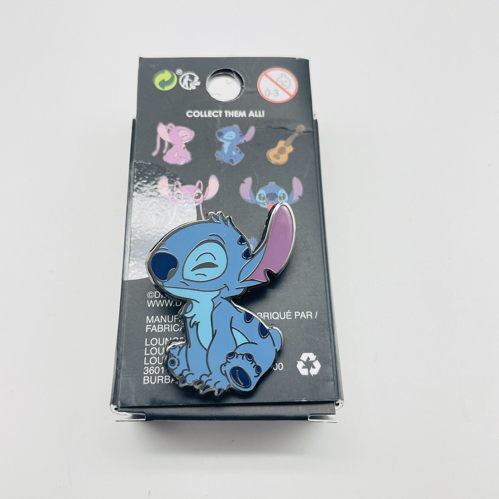 DISNEY Mystery Pin LOUNGEFLY Stitch Kiss NIP Lilo & Stitch Blue Blind Box Series